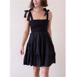 Xirena Women's X234112 Size Small Black Lori Dress Smocked Tiered NWT